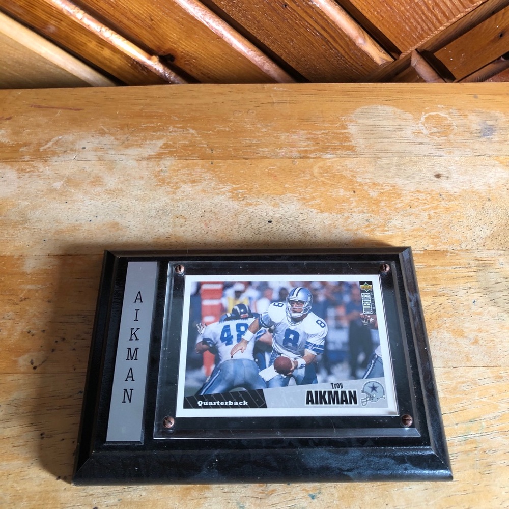 Troy Aikman plaque